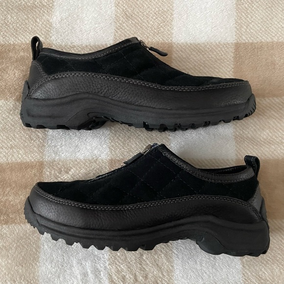 Lands' End Shoes - Lands End Leather Quilted Shoe size 7 Black Womens Casual Shoes New in Box